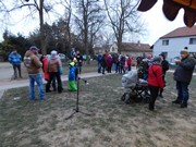 Rozsvícení stromečku u MŠ